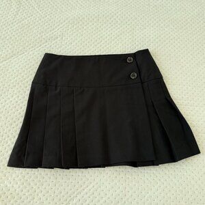 ARITZIA SUNDAY BEST BLACK PLEATED MINI SKIRT - SIZE 00